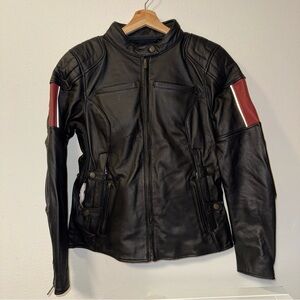 Harley Davidson 120th Anniversary Nostalgia Triple Vent Leather Jacket W…
